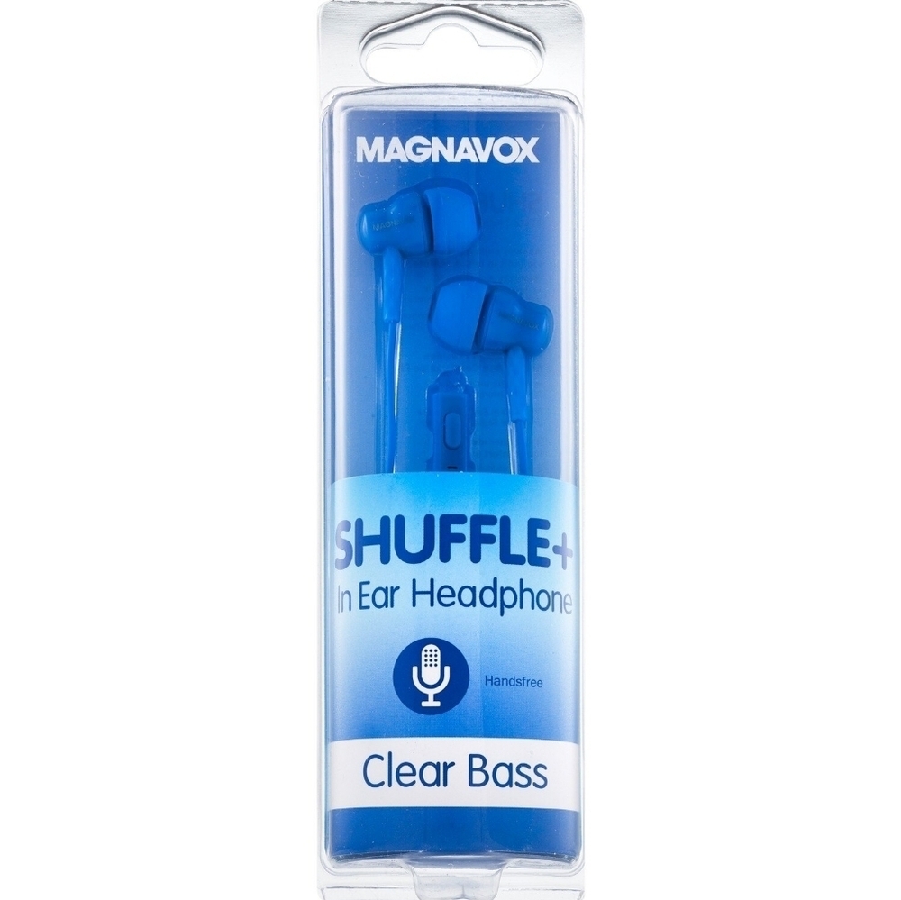 Magnavox Shuffle Plus Blue In-Ear Headphones New